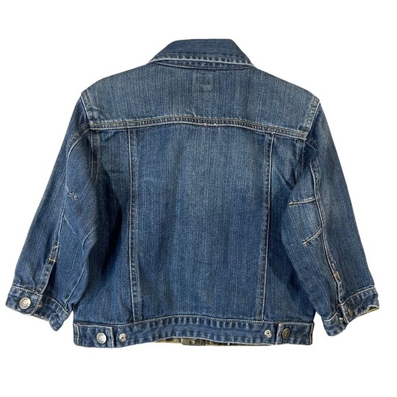 Baby Gap Blue Denim Cotton Jean Jacket Toddler 3 years 3T Casual GUC - Picture 6 of 14